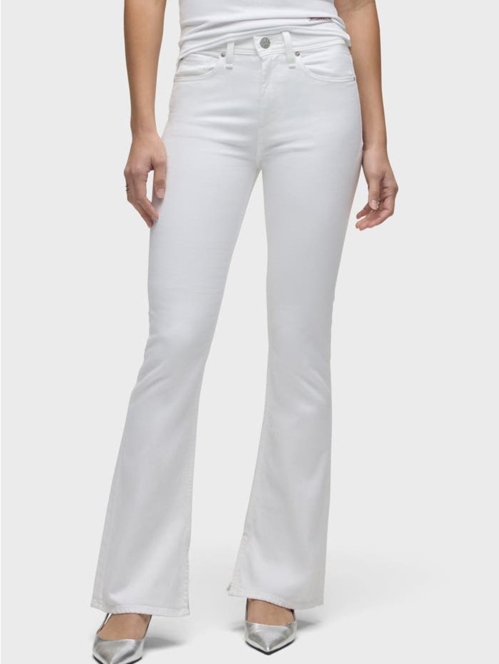 Hudson “Holly” Flare Super High Rise With Buttoned Back Flap Pockets Size 33